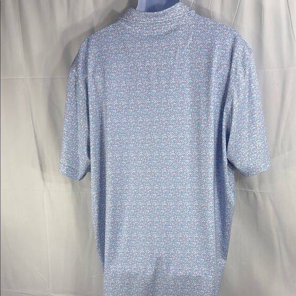Peter Millar Blue Tour Championship Polo Shirt Lightweight Casual Size XXL - Picture 6 of 8